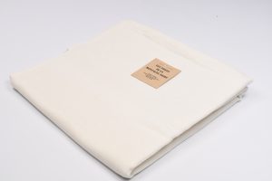nappe croise uni blanchi lin coton