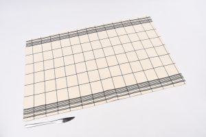 grand torchon de cuisine carreaux noir