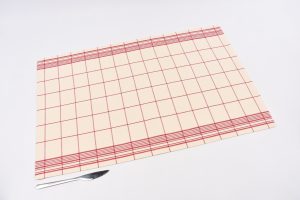 grand torchon de cuisine carreaux rouge