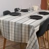 nappe coton carreaux gris bleu