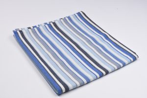 nappe fabriquée en France bayadere bleu