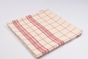 nappe fabriquée en France carreaux rouge