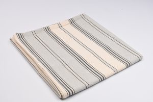 nappe fabriquée en France rayéé gris bleu