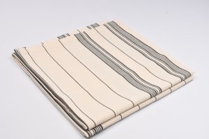 nappe fabriquée en France rayure noir