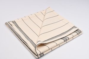 nappe fabriquée en France rayee noir