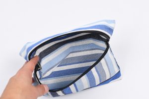 interieur trousse rosy petit modele bayadere bleu