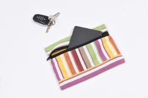 trousse rosy bayadere jaune