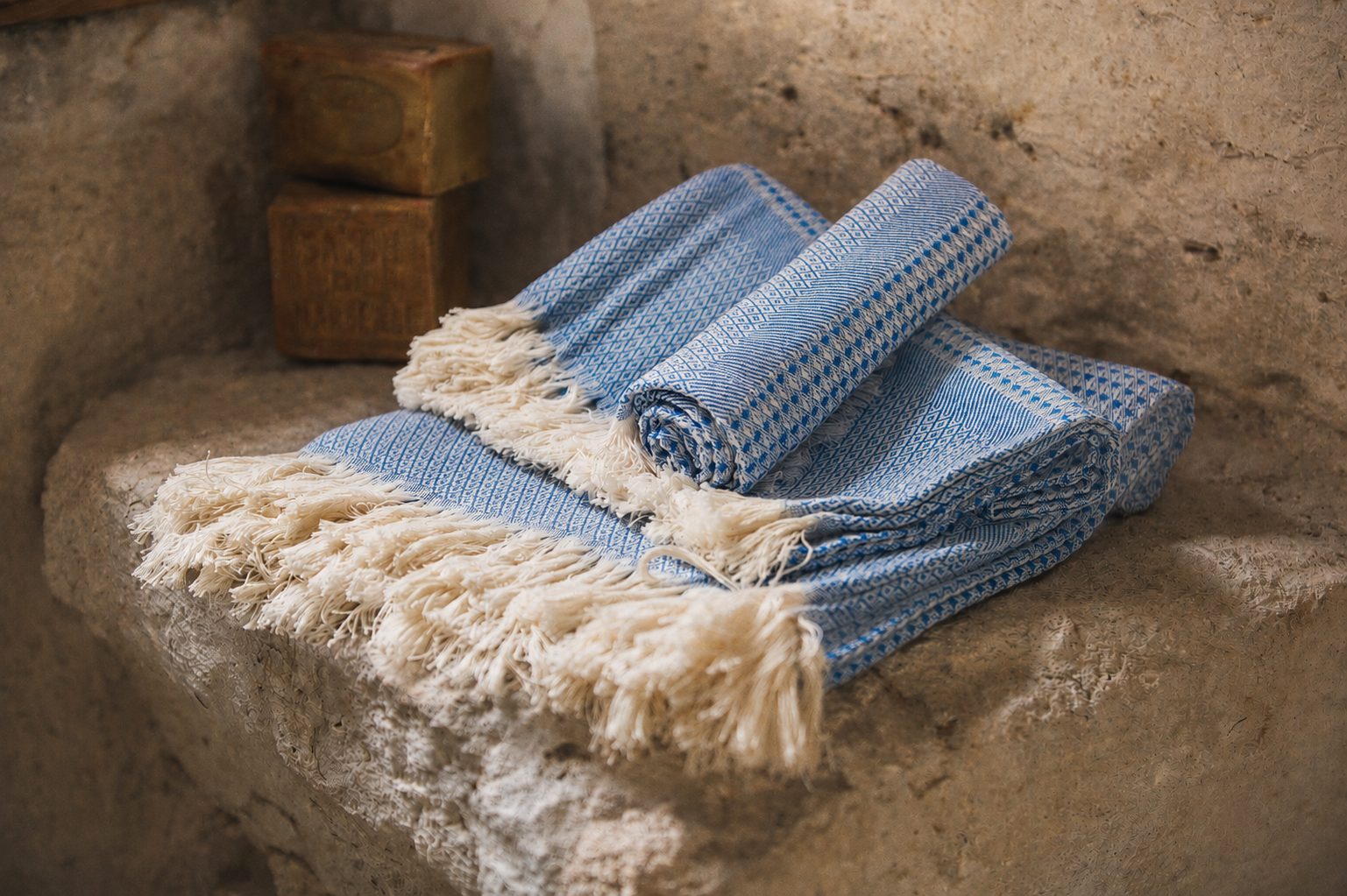 Serviette Hammam Bleu