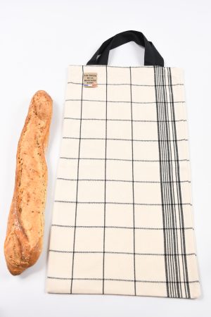 sac a pain carreaux noir