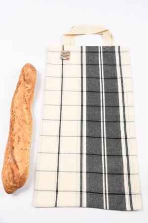 sac a pain carreaux noir et blanc