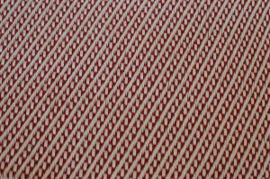 motif plaid diagonale rouge coton et laine