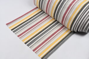 toile a transat au mètre bayadère gris