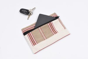trousse rosy petit modele rayee tabac