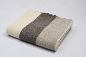 Plaid pure laine Lacaune - Rayure large
