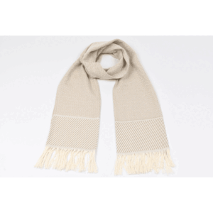 Echarpe - motif Chevron Beige – Image 6