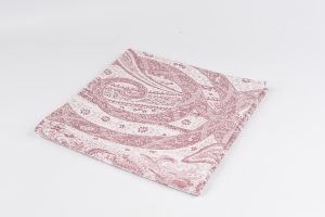serviette de table jacquard français rouge grenat