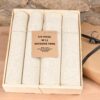 Coffret Serviettes de table - Médaillon Tabaco