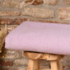 Plaid pure laine uni Rose