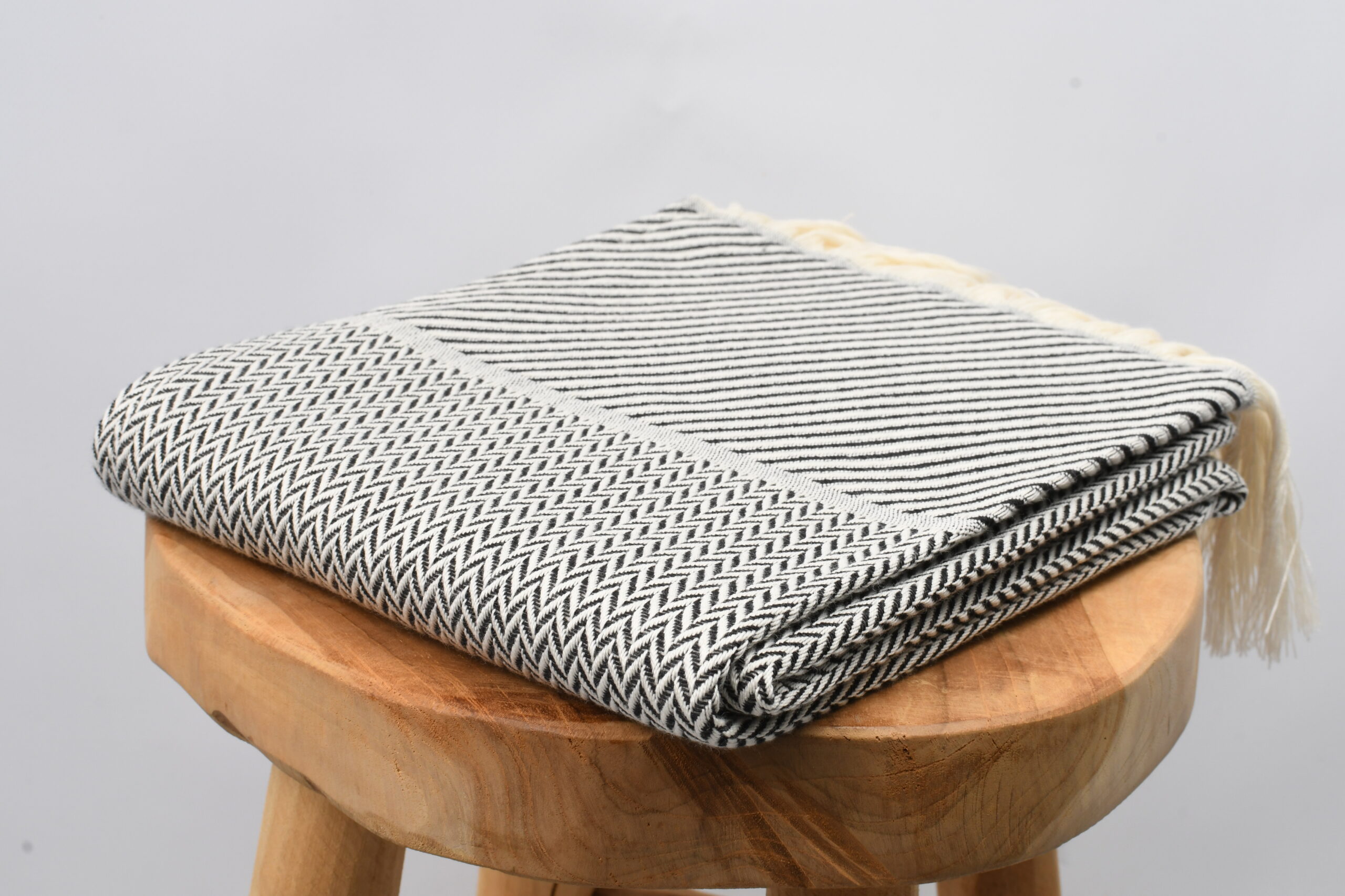 Echarpe - motif Chevron Noir