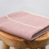 Echarpe- motif Chevron Grenat